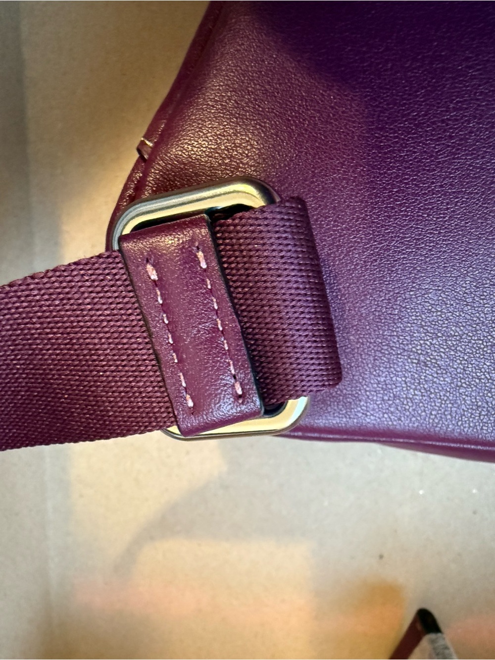Coach Quilted Leather Crossbody Camera Bag in Plum - Picture 5 of 6